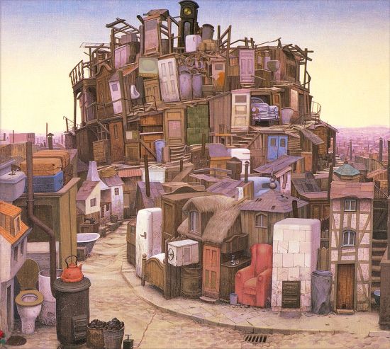 . : Jacek Yerka. : Metropolis II.