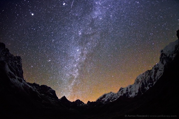 Иллюстрация. Название: «Млечный путь над перевалом Чо Ла (5,420 м)». Автор: Антон Янковой. Источник: http://www.photosight.ru/photos/4545464/