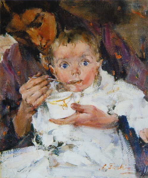 . : «   ( ..  )» (1914 .). :   (1881–1955). : http://cp16.nevsepic.com.ua/253/25293/1444197402-mat-i-ditya-portret-a.n.feshinoj-s-docheryu-1914.jpg