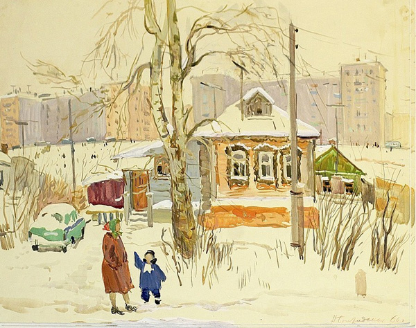 Богородская. Старая калужская дорога. 1960.