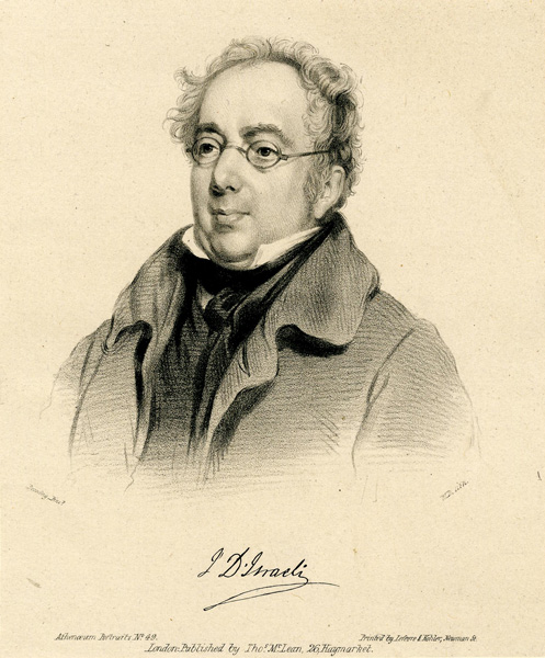Исаак Д’Израэли (1766–1848). Источник изображения: https://commons.wikimedia.org/wiki/File:Athenaeum_Portraits_(BM_1865,0610.1229).jpg