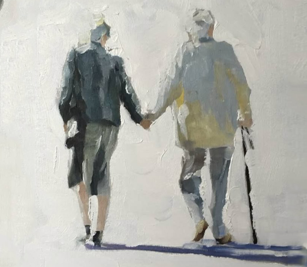 �����������. �����: ������ �����. ��������: &laquo;�������� ������� ����&raquo;. ��������: https://tr.pinterest.com/pin/old-couple-walking-art-print--583849539195164027/