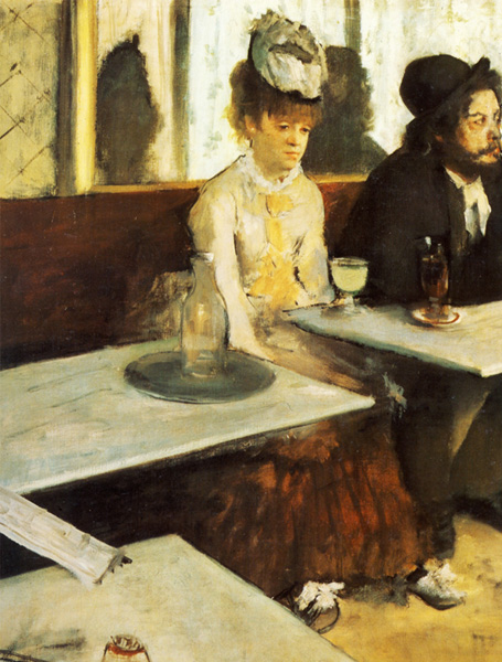 Дега. В кафе (Любительница абсента). 1876.