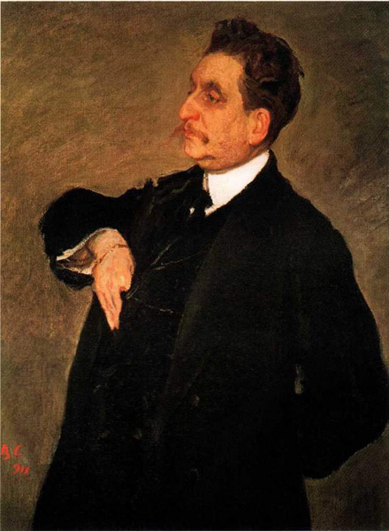 Серов. Портрет Гиршмана. 1911.