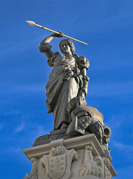 Памятник Марии Пите в испанском городе Ла-Корунья