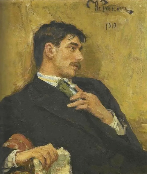        , 1910 ., : https://ru.wikipedia.org/wiki/:Chukovsky_by_Repin.jpg