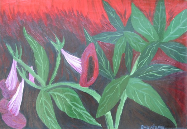 Flowers2,  1998   Oil on canvas, 9770 cm