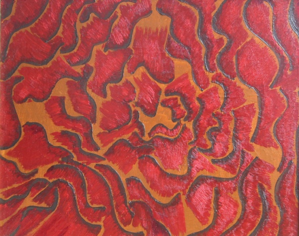 Crimson space,  2005, Oil on canvas,  4050 cm