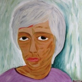 The portrait of the working woman, 2005. Oil on canvas, 5050 cm