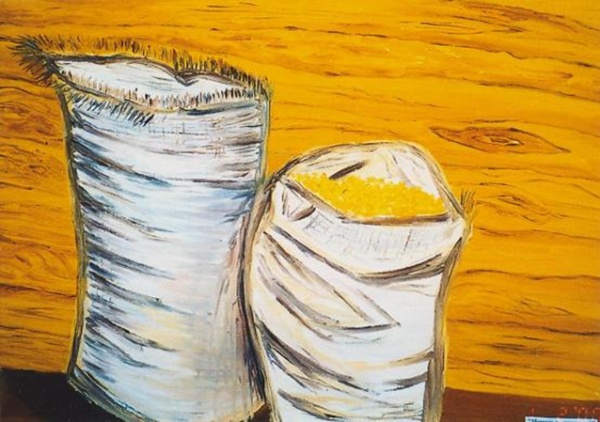 Maize,  1998  Oil on canvas,  97х70 cm