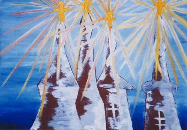 Radiance, 1998 Oil on canvas, 9770 cm