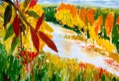 Autumn 2,  2001 Oil on canvas, 49x69 cm