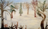 Winter edge, 2001 0il on canvas 68x97 cm