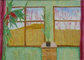 On a summer residence, 2005  Oil on canvas, 97  70 cm