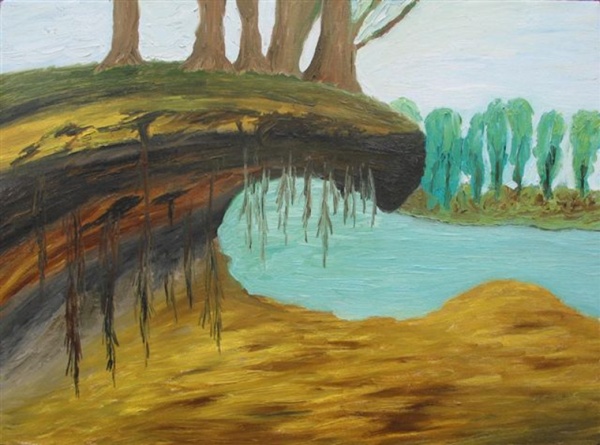 Thirst of a life,  2007   Oil on canvas, 50  70 cm