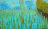 Bulrush, 2008 il on canvas, 2849 cm