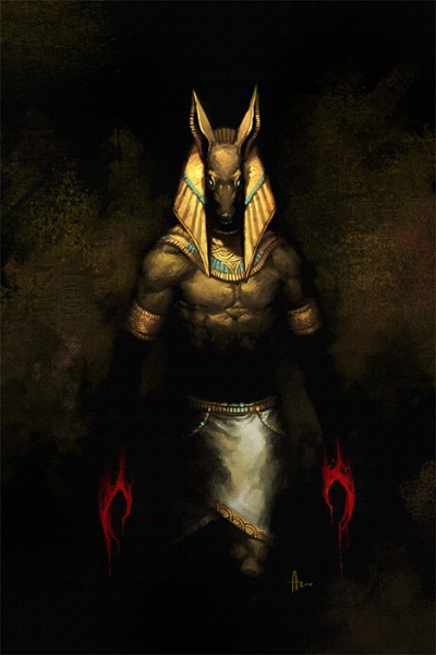 Иллюстрация. Автор: nJoo. Название: "The Anubis Murders". Источник: http://njoo.deviantart.com/