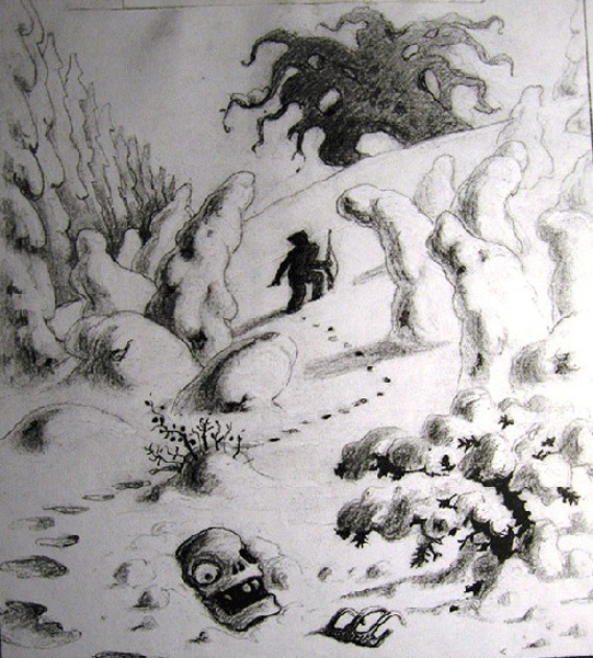 Иллюстрация к первому рассказу «Привет, Пахан» 2000 г.